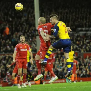 Debuchy Strikes: Dramatic Moment Arsenal's Mathieu Debuchy Scores Past Liverpool's Martin Skrtel (2014/15) Debuchy Strikes: Dramatic Moment Arsenal's Mathieu Debuchy Scores Past Liverpool's Martin Skrtel (2014/15)