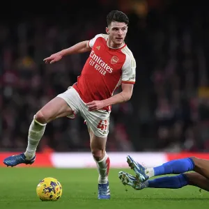 Declan Rice in Action: Arsenal vs Brighton & Hove Albion, Premier League 2023-24