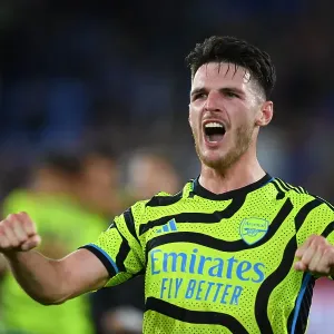 Declan Rice Celebrates Arsenal's Victory Over Crystal Palace in 2023-24 Premier League Declan Rice Celebrates Arsenal's Victory Over Crystal Palace in 2023-24 Premier League