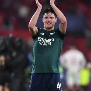 Declan Rice's Emotional Moment: Sevilla vs. Arsenal in the Champions League (2023-24) Declan Rice's Emotional Moment: Sevilla vs. Arsenal in the Champions League (2023-24)