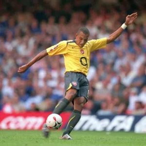 Defiant Gilberto Leads Arsenal to FA Community Shield Victory at Millennium Stadium, 2005