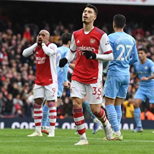 Dejected Martinelli Misses Opportunity: Arsenal vs Manchester City, Premier League 2021-22