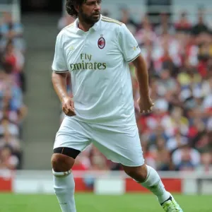 Demetrio Albertini Print - Arsenal Legends 4:2 Milan Glorie
