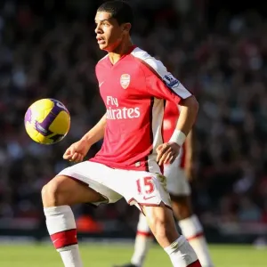 Denilson of Arsenal in Action Against Sunderland at Emirates Stadium, 2009 Barclays Premier League Scoreless Draw Denilson of Arsenal in Action Against Sunderland at Emirates Stadium, 2009 Barclays Premier League Scoreless Draw