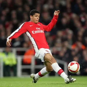 Denilson of Arsenal in Action Against Tottenham Hotspur during the Exciting 4:4 Barclays Premier League Match at Emirates Stadium, October 29, 2008 Denilson of Arsenal in Action Against Tottenham Hotspur during the Exciting 4:4 Barclays Premier League Match at Emirates Stadium, October 29, 2008