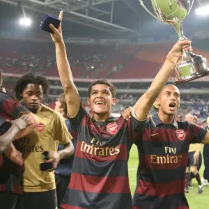 Denilson Print - Arsenal Player Celebrates