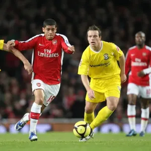 Denilson (Arsenal) Joe Ledley & Gavin Rae (Cardiff) Denilson (Arsenal) Joe Ledley & Gavin Rae (Cardiff)