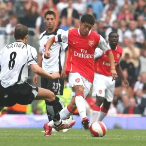 Denilson (Arsenal) Michael Brown (Fulham) Denilson (Arsenal) Michael Brown (Fulham)