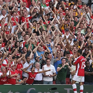 Denilson celebrates scoring the 3rd Arsenal goal
