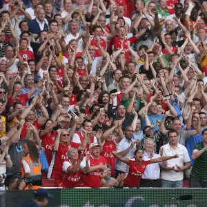 Denilson celebrates scoring the 3rd Arsenal goal Denilson celebrates scoring the 3rd Arsenal goal