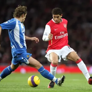 Denilson and Michael Brown Clash in Arsenal's 2-0 Victory Over Wigan Athletic, Barclays Premier League, Emirates Stadium, 24/11/07 Denilson and Michael Brown Clash in Arsenal's 2-0 Victory Over Wigan Athletic, Barclays Premier League, Emirates Stadium, 24/11/07