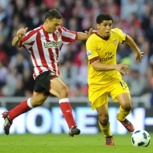 Denilson vs. Steed Malbranque: Stalemate at Sunderland's Stadium of Light, Barclays Premier League, September 18, 2010 Denilson vs. Steed Malbranque: Stalemate at Sunderland's Stadium of Light, Barclays Premier League, September 18, 2010
