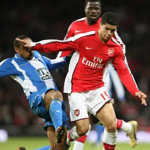 Denilson vs. Wilson Palacios Print, Barclays Premier League Match, 2008