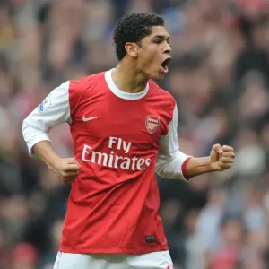 Denilson's Ecstatic Moment: Arsenal's First Goal Against Tottenham Hotspur in the Premier League (2010-11)