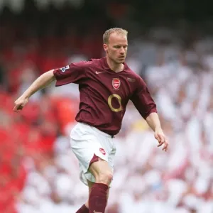 Dennis Bergkamp Print, Arsenal 4:2 Wigan Athletic FA Premiership Match