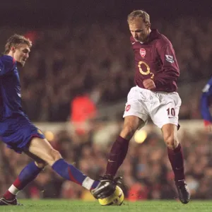 Dennis Bergkamp Print - Arsenal 0:0 Manchester United, FA Premiership
