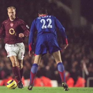 Dennis Bergkamp (Arsenal) John O Shea (Man Utd). Arsenal 0: 0 Manchester United