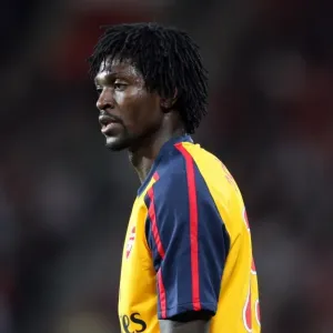 Determined Adebayor's Performance in Manchester United's 1:0 Semi-Final Victory over Arsenal in the UEFA Champions League, Old Trafford, April 29, 2009