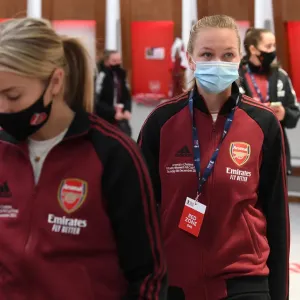 Determined Frida Maanum of Arsenal Ahead of FA Women's Cup Final vs. Chelsea at Wembley Stadium Determined Frida Maanum of Arsenal Ahead of FA Women's Cup Final vs. Chelsea at Wembley Stadium
