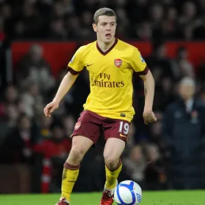 Determined Jack Wilshere's Unforgettable Performance: Arsenal vs. Manchester United, FA Cup Sixth Round, Old Trafford, 2010