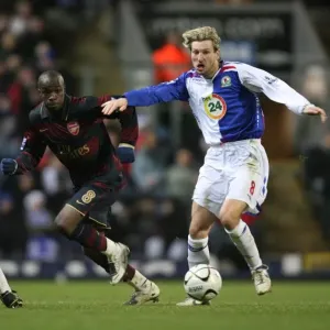 Diarra's Double: Arsenal Edge Past Blackburn in Carling Cup Clash (18/12/07)