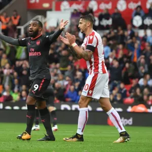 Disallowed Goal: Alex Lacazette's Frustrating Moment at Stoke City (2017-18)