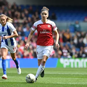 Dominique Bloodworth in Action: Arsenal Women vs. Brighton & Hove Albion Women, FA WSL