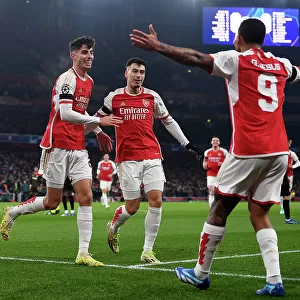 Dynamic Duo Havertz and Jesus Score First Arsenal Champions League Goals in Victory over RC Lens (2023-24)