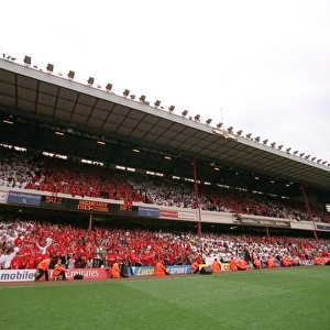The East Stand after the match. Arsenal 4: 2 Wigan Athletic