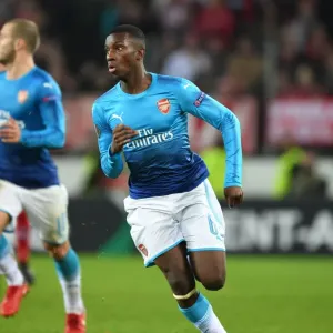 Eddie Nketiah in Action: Arsenal vs. 1. FC Koln, UEFA Europa League (2017) Eddie Nketiah in Action: Arsenal vs. 1. FC Koln, UEFA Europa League (2017)
