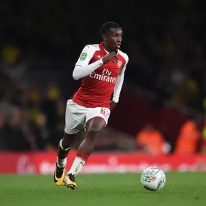 Eddie Nketiah in Action: Arsenal vs Norwich City, Carabao Cup Fourth Round, 2017-18 Eddie Nketiah in Action: Arsenal vs Norwich City, Carabao Cup Fourth Round, 2017-18