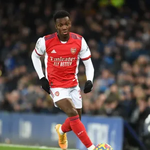 Eddie Nketiah in Action: Everton vs. Arsenal, Premier League 2020-21