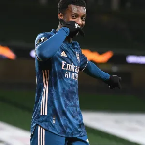 Eddie Nketiah Scores First Goal: Arsenal Triumphs Over Dundalk in Europa League Eddie Nketiah Scores First Goal: Arsenal Triumphs Over Dundalk in Europa League