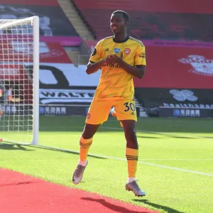 Eddie Nketiah Scores First Goal: Southampton vs. Arsenal, Premier League 2019-2020 Eddie Nketiah Scores First Goal: Southampton vs. Arsenal, Premier League 2019-2020