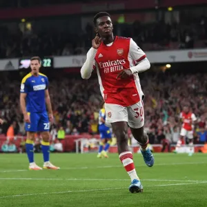 Eddie Nketiah Scores Hat-Trick Print Eddie Nketiah Scores Hat-Trick Print