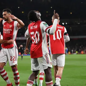 Eddie Nketiah Scores Hat-Trick Print Eddie Nketiah Scores Hat-Trick Print