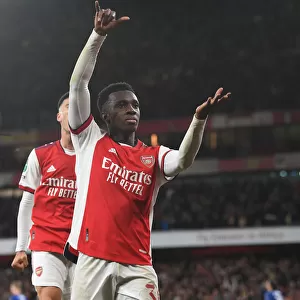 Eddie Nketiah Scores His Second: Arsenal's Carabao Cup Victory over Leeds United
