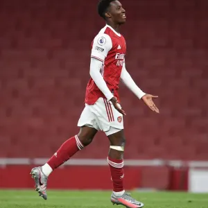 Eddie Nketiah Scores His Second Goal: Arsenal's Triumph over West Ham (2020-21)