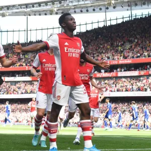 Eddie Nketiah Scores His Second: Thrilling Arsenal Victory over Leeds United (2021-22) Eddie Nketiah Scores His Second: Thrilling Arsenal Victory over Leeds United (2021-22)