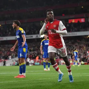 Eddie Nketiah's Hat-Trick Print Eddie Nketiah's Hat-Trick Print