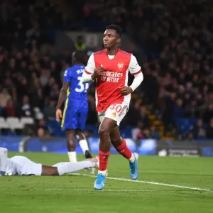 Eddie Nketiah Print - Chelsea v Arsenal 2021-22