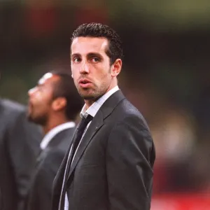 Edu in his Cup Final suit before the match. Arsenal 1: 0 Southampton. The F Edu in his Cup Final suit before the match. Arsenal 1: 0 Southampton. The F