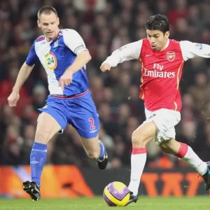 Eduardo (Arsenal) Andre Ooijer (Blackburn Rovers) Eduardo (Arsenal) Andre Ooijer (Blackburn Rovers)