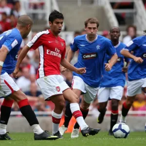 Eduardo (Arsenal) Madjid Bougherra and Kevin Thomson (Rangers)