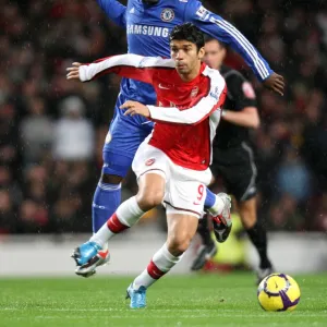 Eduardo (Arsenal) Michael Essien (Chelsea). Arsenal 0: 3 Chelsea. Barclays Premier League