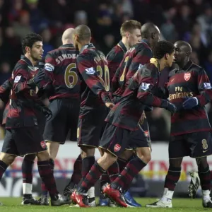 Eduardo celebrates scoring his 1st goal with his team mates
