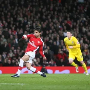 Eduardo shoots past Cardiff goalkeeper Tom Heaton from Eduardo shoots past Cardiff goalkeeper Tom Heaton from