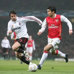 Eduardo vs. Oddo: A Champions League Battle Ends in a Stalemate at Emirates Stadium, Arsenal vs. AC Milan, 2008