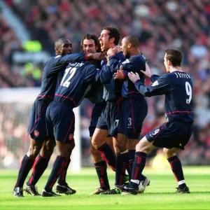 Edu's Historic Goal: Arsenal's Unforgettable 2-0 Victory Over Manchester United in the FA Cup, 2003 (with Sol Campbell, Lauren, Robert Pires, Francis Jeffers, and Ashley Cole)