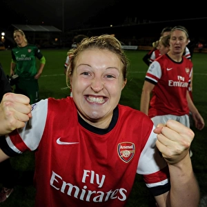 Ellen White (Arsenal) celebrates after the match. Arsenal Ladies 1: 0 Birmingham City